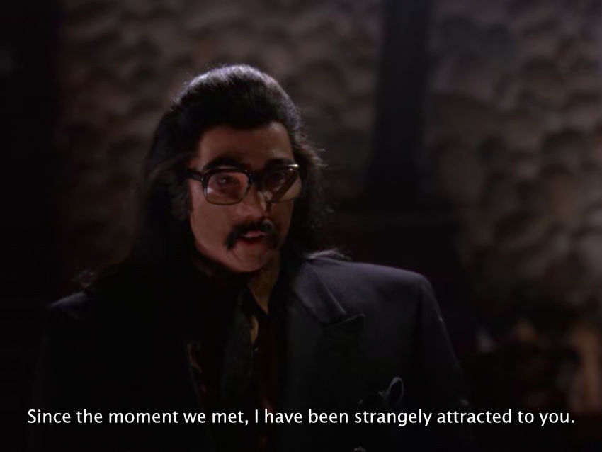 Mr. Tojamura confesses his feelings to Pete Martell in Twin Peaks
