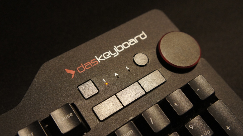 An image of the keyboard assembled with new red LEDs