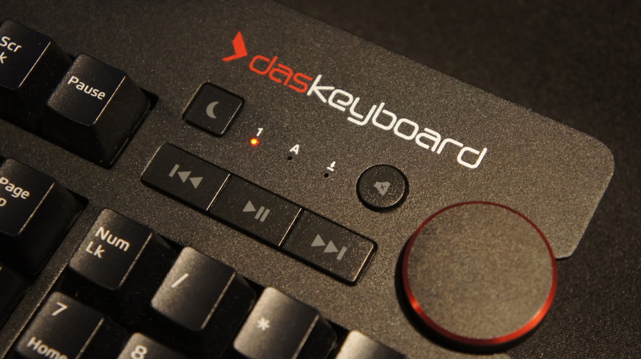 An image of the keyboard assembled with new red LEDs