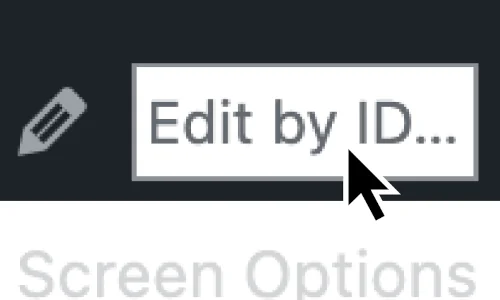 A zoomed-in image of a widget in a WordPress admin bar.